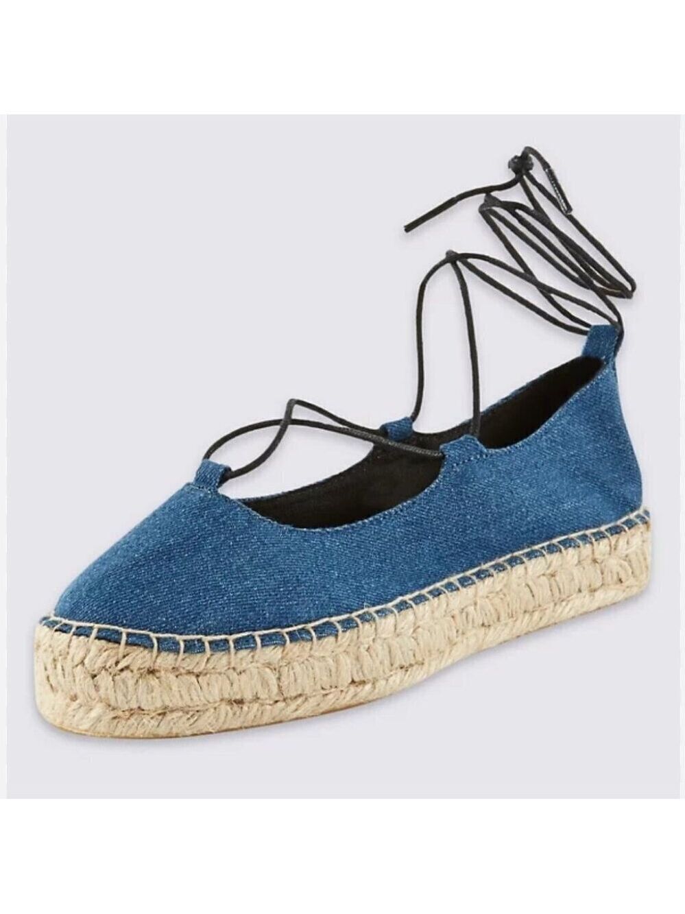 * NEW M&S COLLECTION Ghillie Denim Espadrilles with Insolia Flex® Size UK8/US 10